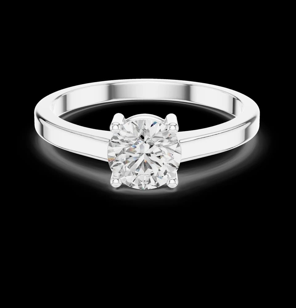Classic Round Solitaire Engagement Ring - Image 2 Classic Round Solitaire Engagement Ring, view 2 of 6