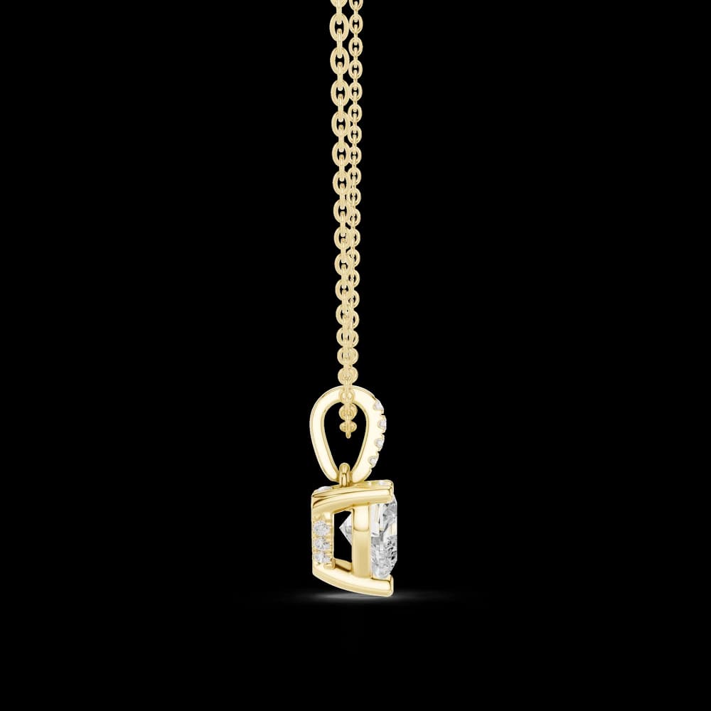 1.5 ct Heart Solitaire Lab Grown Diamond Pendant - Image 5 1.5 ct Heart Solitaire Lab Grown Diamond Pendant, view 5 of 5
