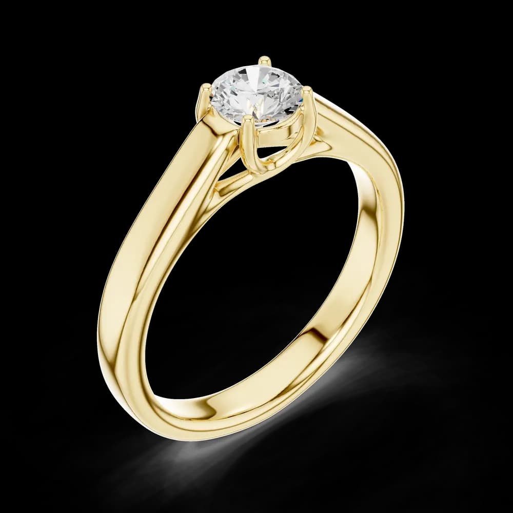 Active Mind Lab grown Solitaire diamond Rings design - Image 5 Active Mind Lab grown Solitaire diamond Rings design, view 5 of 6