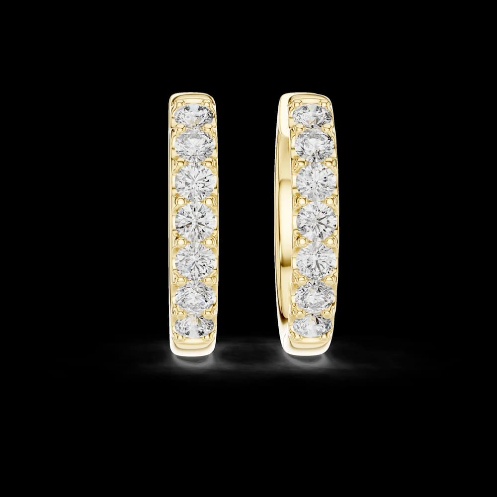 Affectionate Heart Lab Grown Diamond Earrings - Image 1 Affectionate Heart Lab Grown Diamond Earrings, view 1 of 4