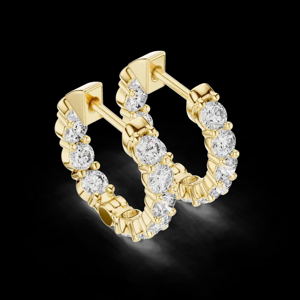 Aglow Lab grown diamond Earrings style - Image 5 Aglow Lab grown diamond Earrings style, view 5 of 6