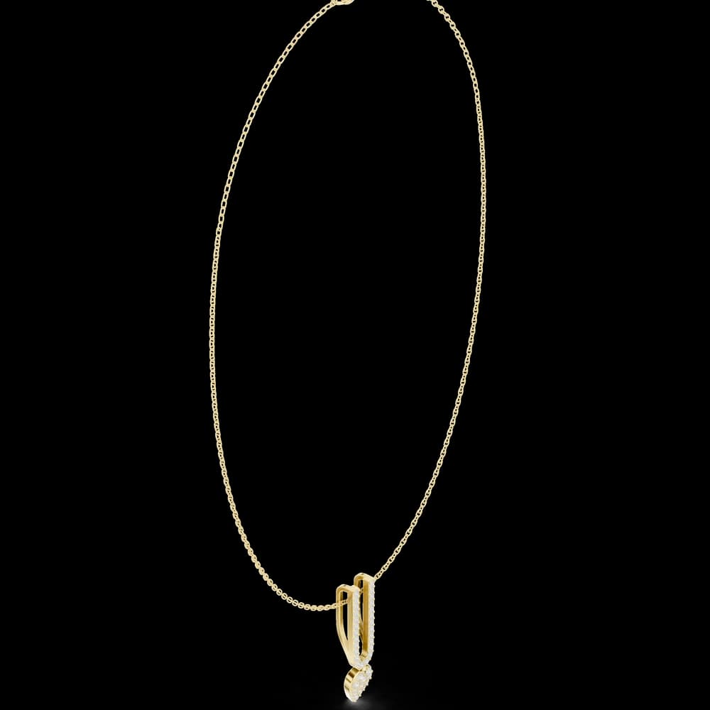 Alluring Classic-Cut Diamond Lab Grown Necklace - Image 4 Alluring Classic-Cut Diamond Lab Grown Necklace, view 4 of 6