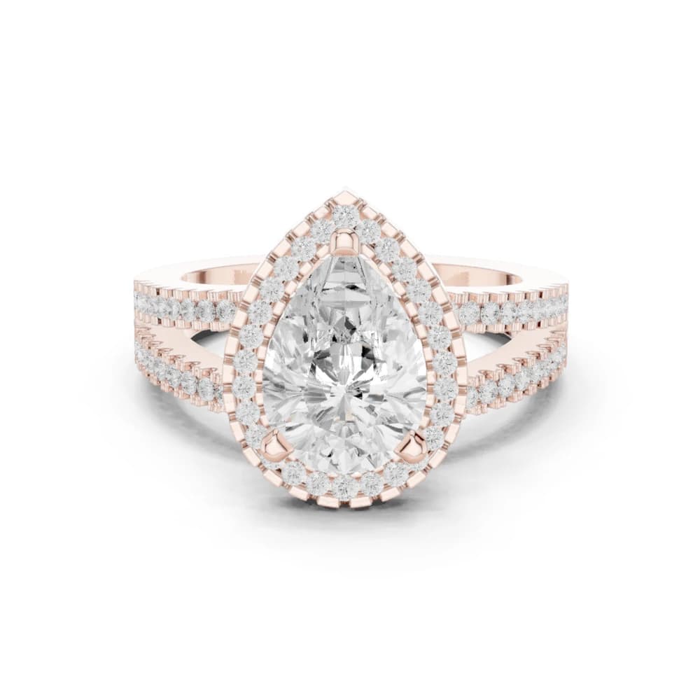 Alpine Meadow Lab Grown Diamond Pear Cluster Ring - Image 1 Alpine Meadow Lab Grown Diamond Pear Cluster Ring, view 1 of 8