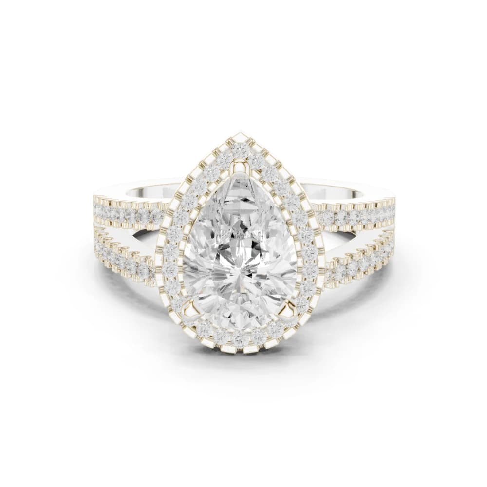 Alpine Meadow Lab Grown Diamond Pear Cluster Ring - Image 2 Alpine Meadow Lab Grown Diamond Pear Cluster Ring, view 2 of 8