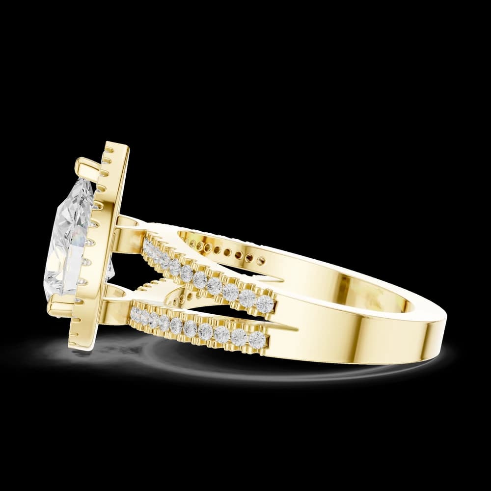 Alpine Meadow Lab Grown Diamond Pear Cluster Ring - Image 8 Alpine Meadow Lab Grown Diamond Pear Cluster Ring, view 8 of 8