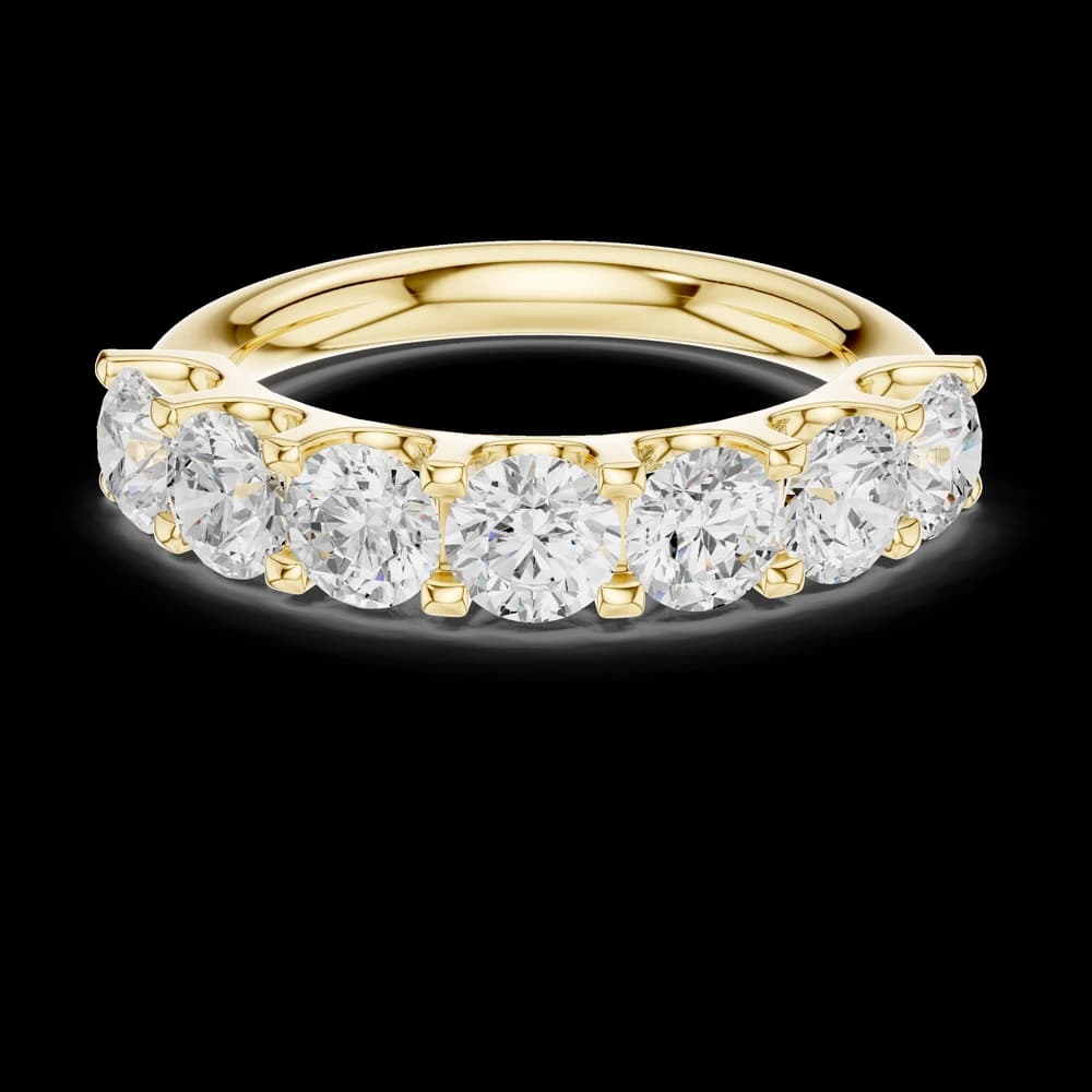 Seven Stone Shared Prong Lab Grown Diamond Ring - Image 3 Seven Stone Shared Prong Lab Grown Diamond Ring, view 3 of 6