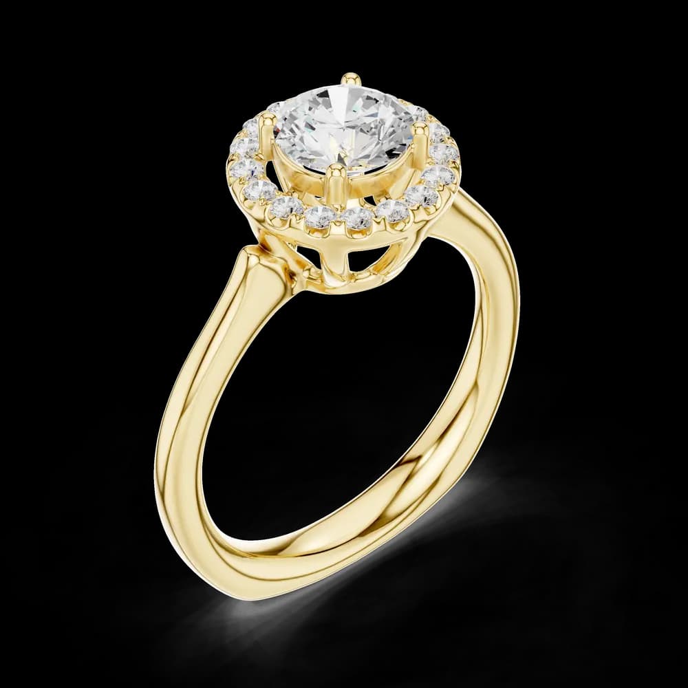 Amber Aura Lab Grown Diamond Ring - Image 5 Amber Aura Lab Grown Diamond Ring, view 5 of 6