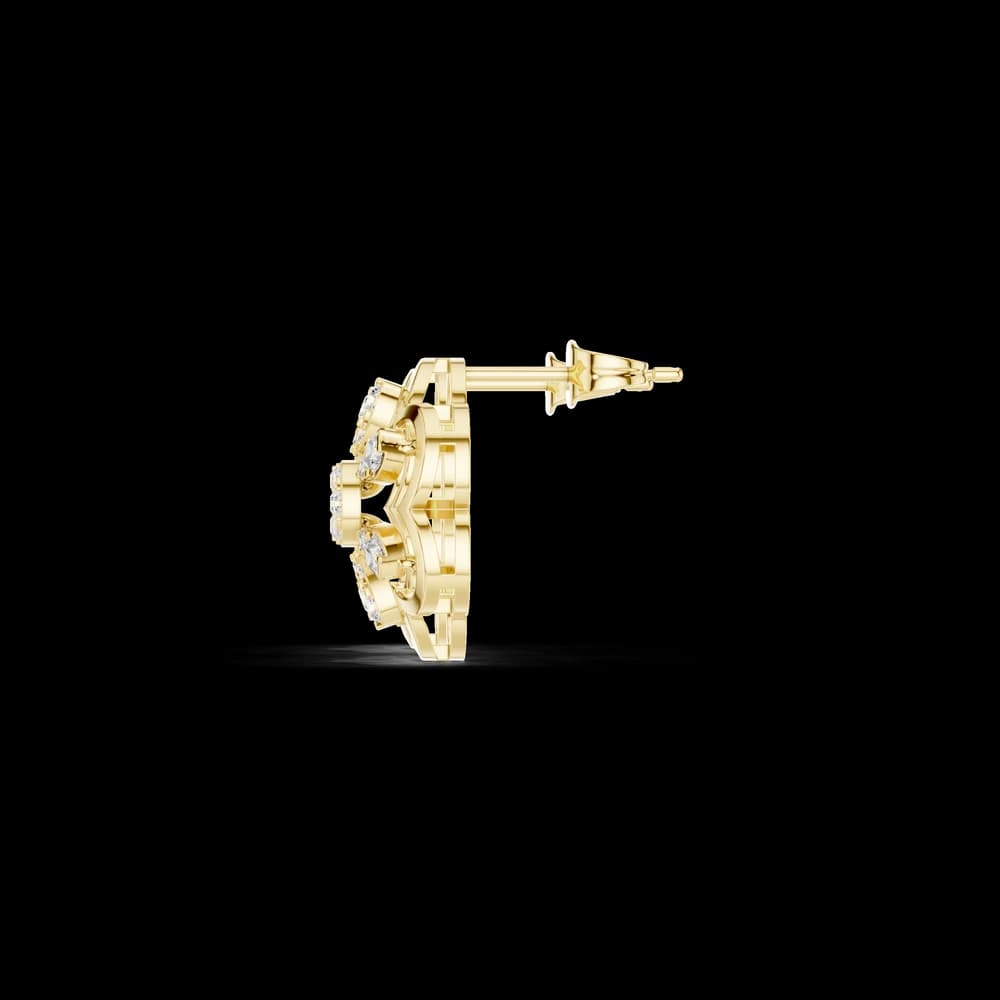 Amber Fire Lab Grown Diamond Earrings Pairs - Image 6 Amber Fire Lab Grown Diamond Earrings Pairs, view 6 of 6