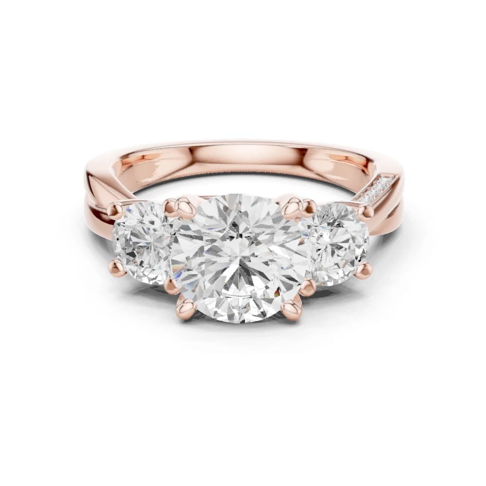 Amber Glow Lab Grown Diamond Engagement Ring - Image 1 Amber Glow Lab Grown Diamond Engagement Ring, view 1 of 9