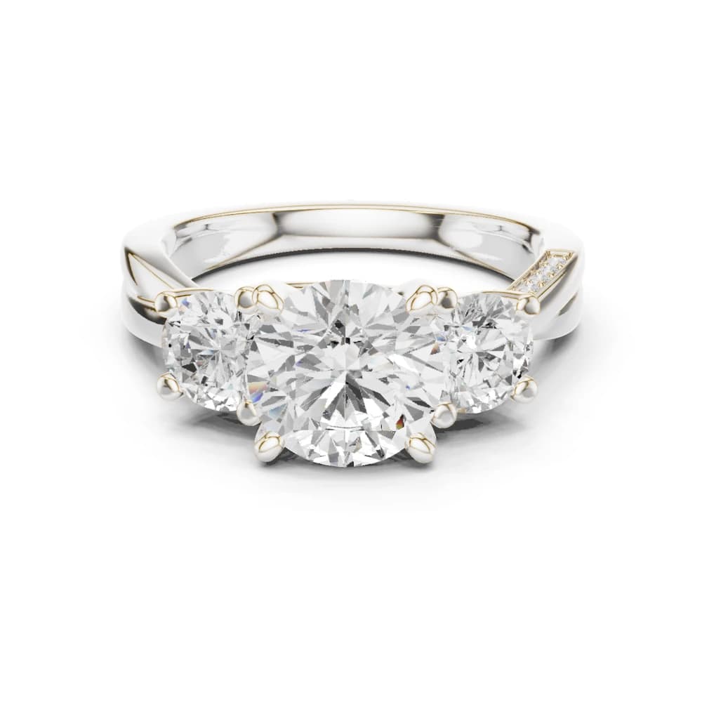 Amber Glow Lab Grown Diamond Engagement Ring - Image 2 Amber Glow Lab Grown Diamond Engagement Ring, view 2 of 9