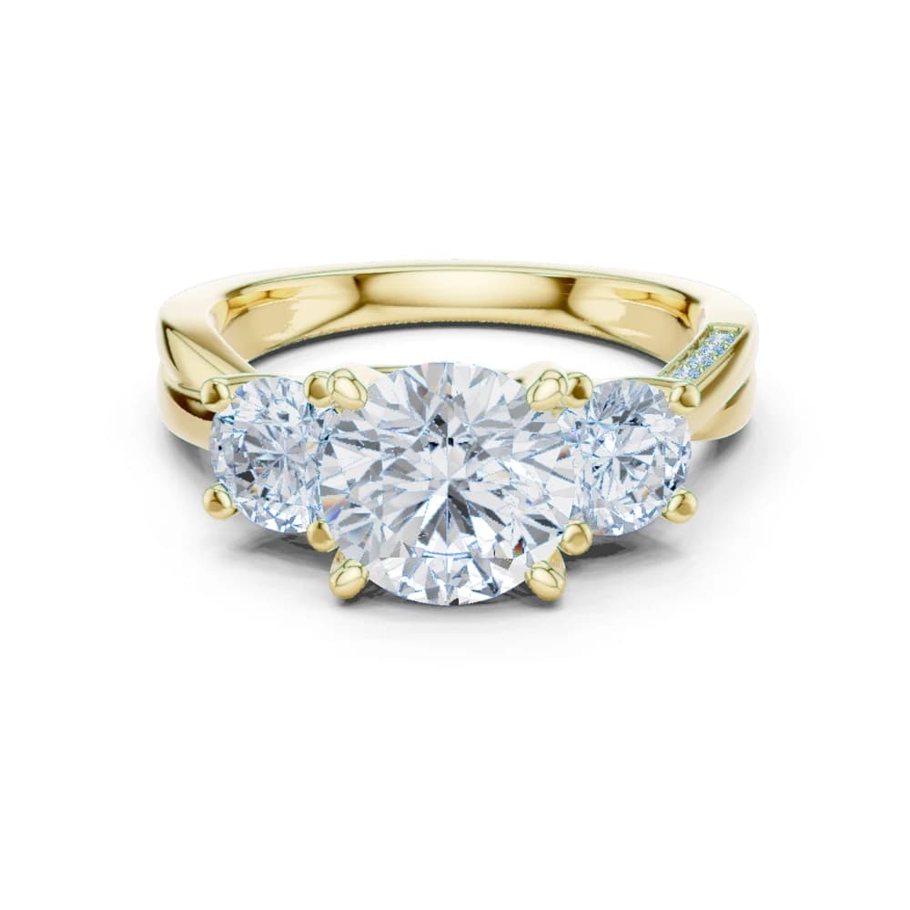 Amber Glow Lab Grown Diamond Engagement Ring - Image 3 Amber Glow Lab Grown Diamond Engagement Ring, view 3 of 9