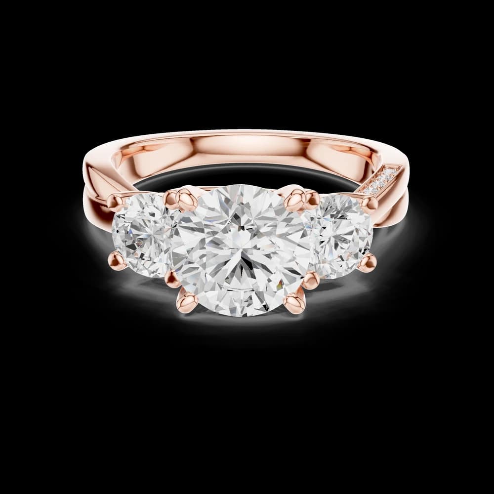 Amber Glow Lab Grown Diamond Engagement Ring - Image 4 Amber Glow Lab Grown Diamond Engagement Ring, view 4 of 9