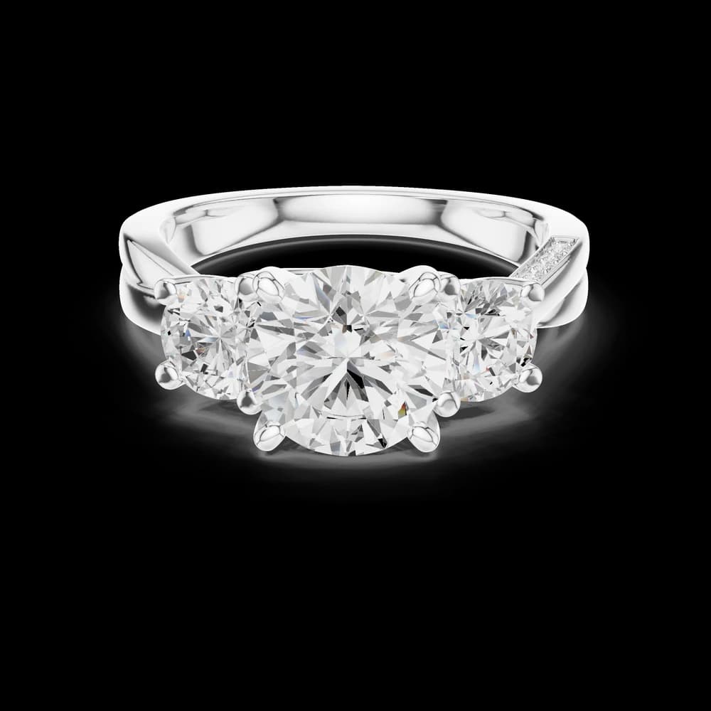 Amber Glow Lab Grown Diamond Engagement Ring - Image 5 Amber Glow Lab Grown Diamond Engagement Ring, view 5 of 9