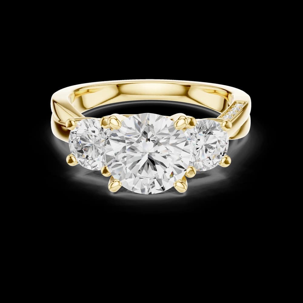 Amber Glow Lab Grown Diamond Engagement Ring - Image 6 Amber Glow Lab Grown Diamond Engagement Ring, view 6 of 9