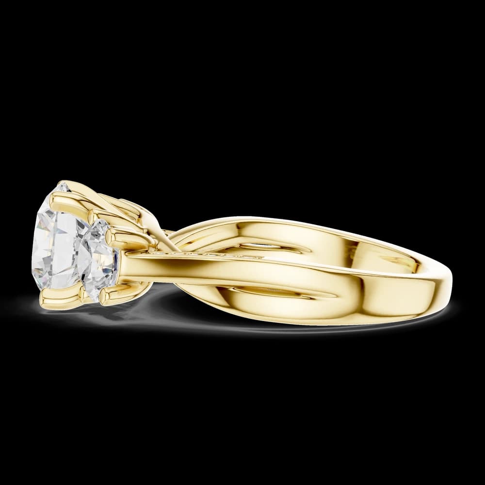 Amber Glow Lab Grown Diamond Engagement Ring - Image 9 Amber Glow Lab Grown Diamond Engagement Ring, view 9 of 9