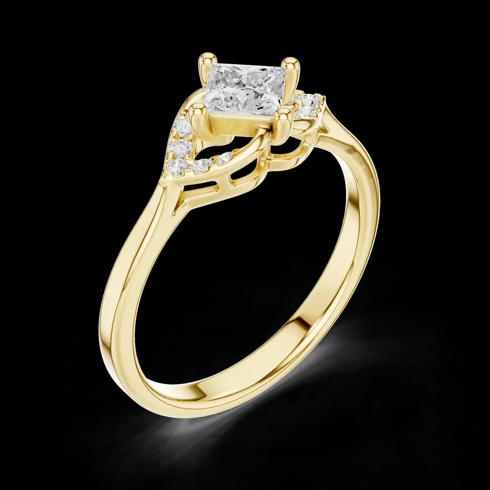 Ancient Anchor Lab Grown princess Diamond Ring - Image 5 Ancient Anchor Lab Grown princess Diamond Ring, view 5 of 6