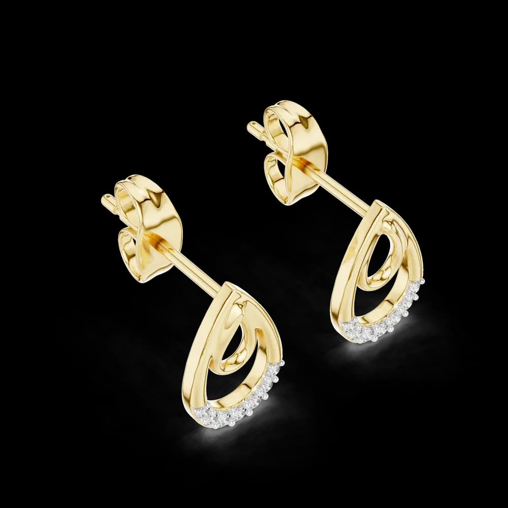 Angelic Lab grown diamond Earrings pair - Image 5 Angelic Lab grown diamond Earrings pair, view 5 of 6