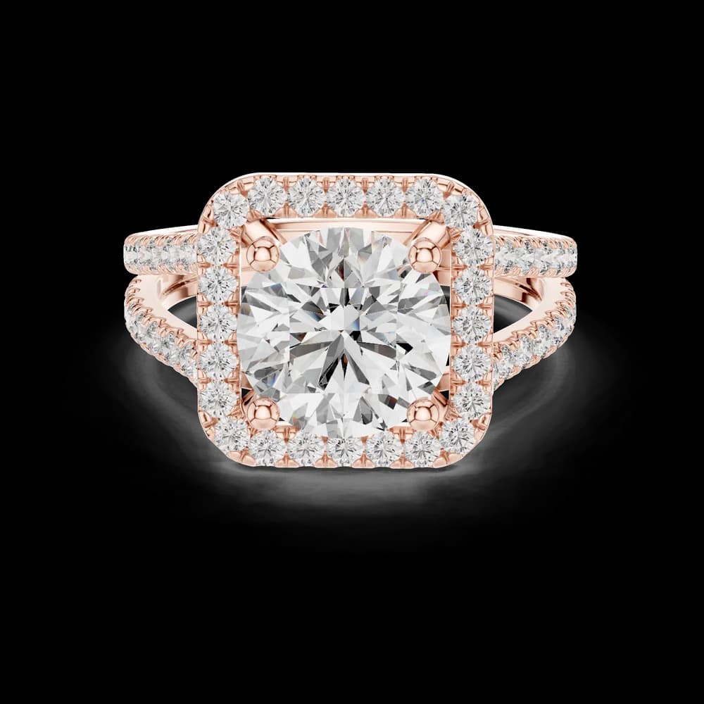 Arctic Ice Lab Grown Diamond Round Ring - Image 1 Arctic Ice Lab Grown Diamond Round Ring, view 1 of 6