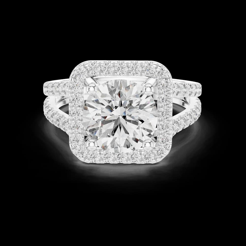 Arctic Ice Lab Grown Diamond Round Ring - Image 2 Arctic Ice Lab Grown Diamond Round Ring, view 2 of 6
