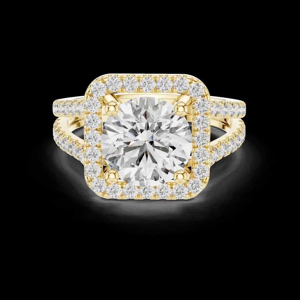 Arctic Ice Lab Grown Diamond Round Ring - Image 3 Arctic Ice Lab Grown Diamond Round Ring, view 3 of 6