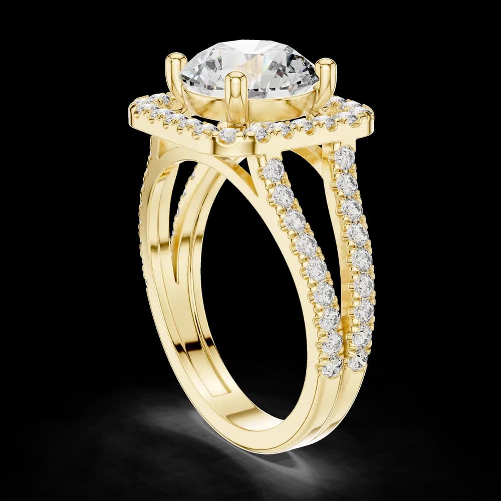 Arctic Ice Lab Grown Diamond Round Ring - Image 4 Arctic Ice Lab Grown Diamond Round Ring, view 4 of 6