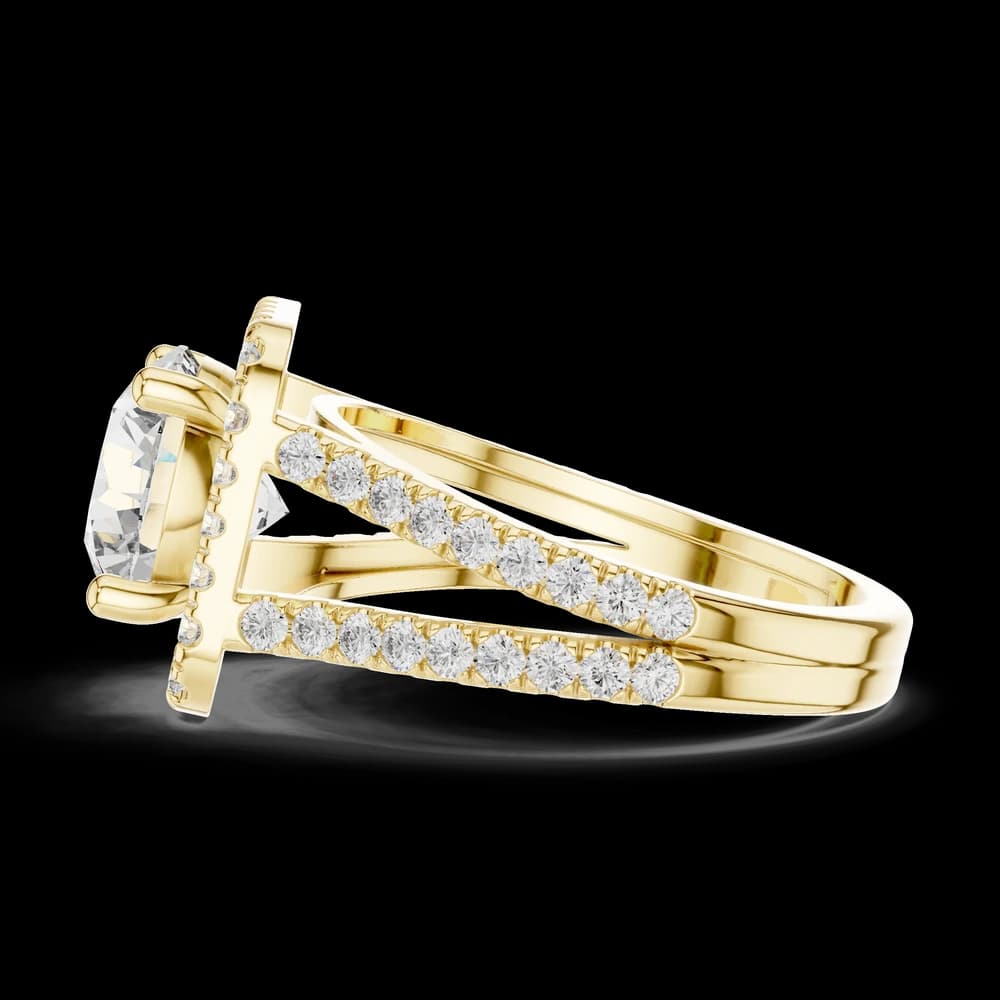 Arctic Ice Lab Grown Diamond Round Ring - Image 6 Arctic Ice Lab Grown Diamond Round Ring, view 6 of 6