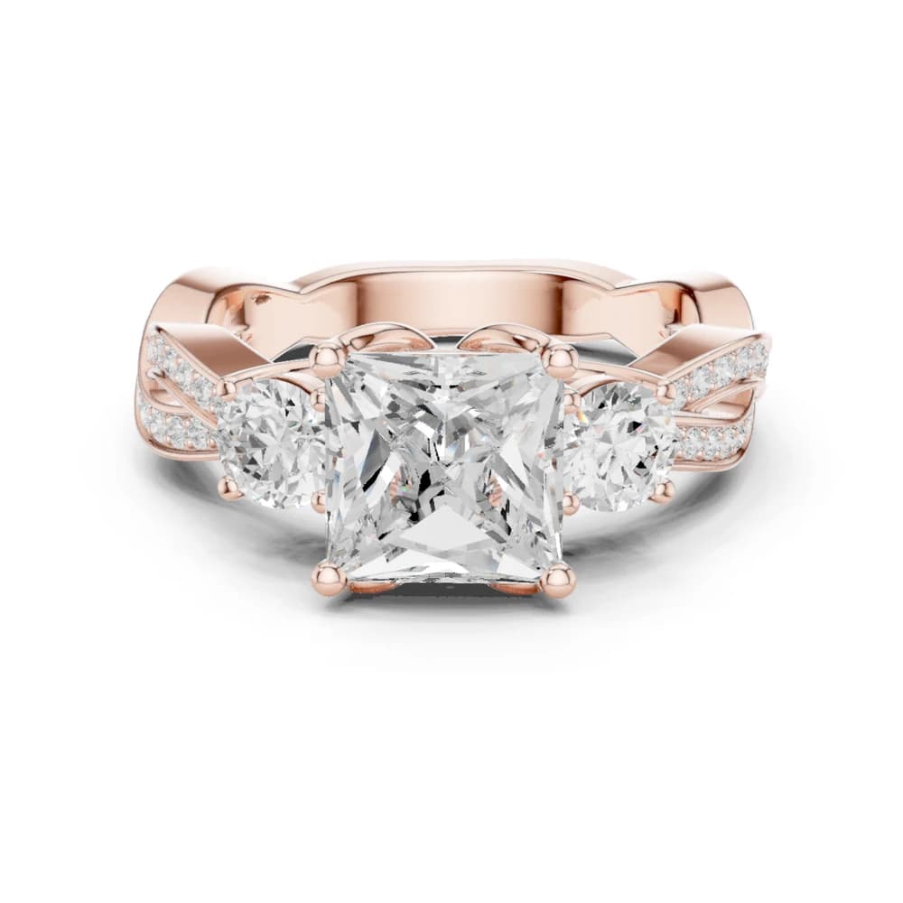 Arctic Ice Lab Grown Diamond Matte Solitaire - Image 1 Arctic Ice Lab Grown Diamond Matte Solitaire, view 1 of 10