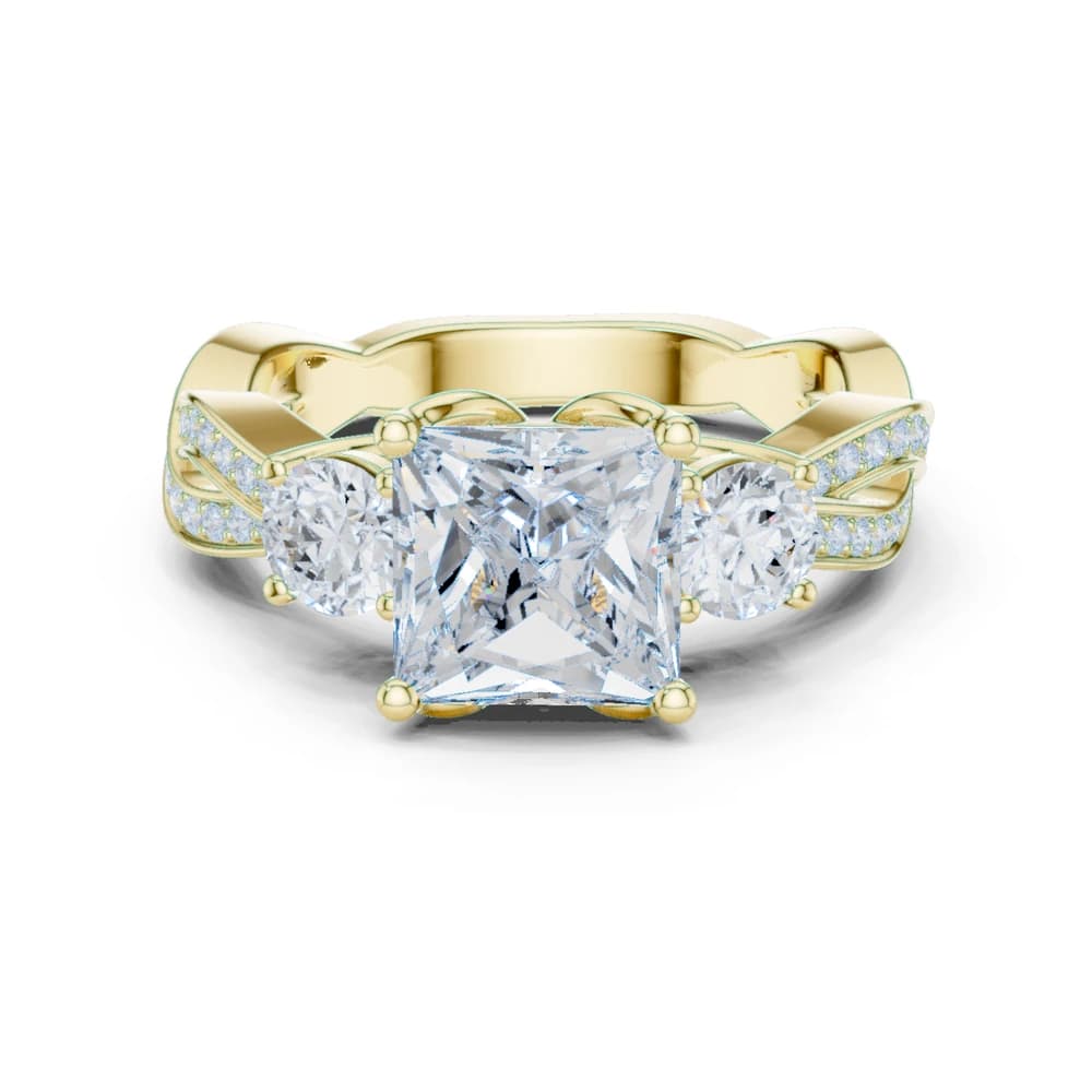 Arctic Ice Lab Grown Diamond Matte Solitaire - Image 3 Arctic Ice Lab Grown Diamond Matte Solitaire, view 3 of 10