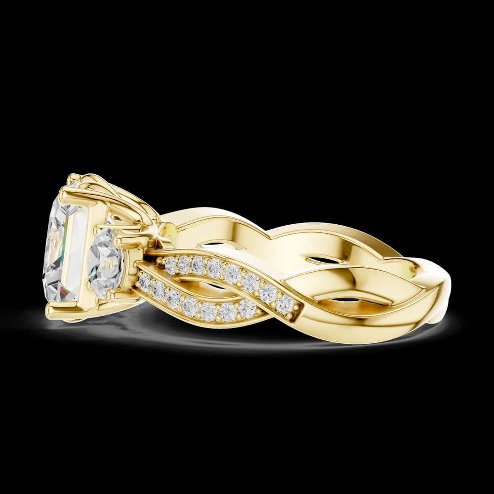 Arctic Ice Lab Grown Diamond Matte Solitaire - Image 10 Arctic Ice Lab Grown Diamond Matte Solitaire, view 10 of 10