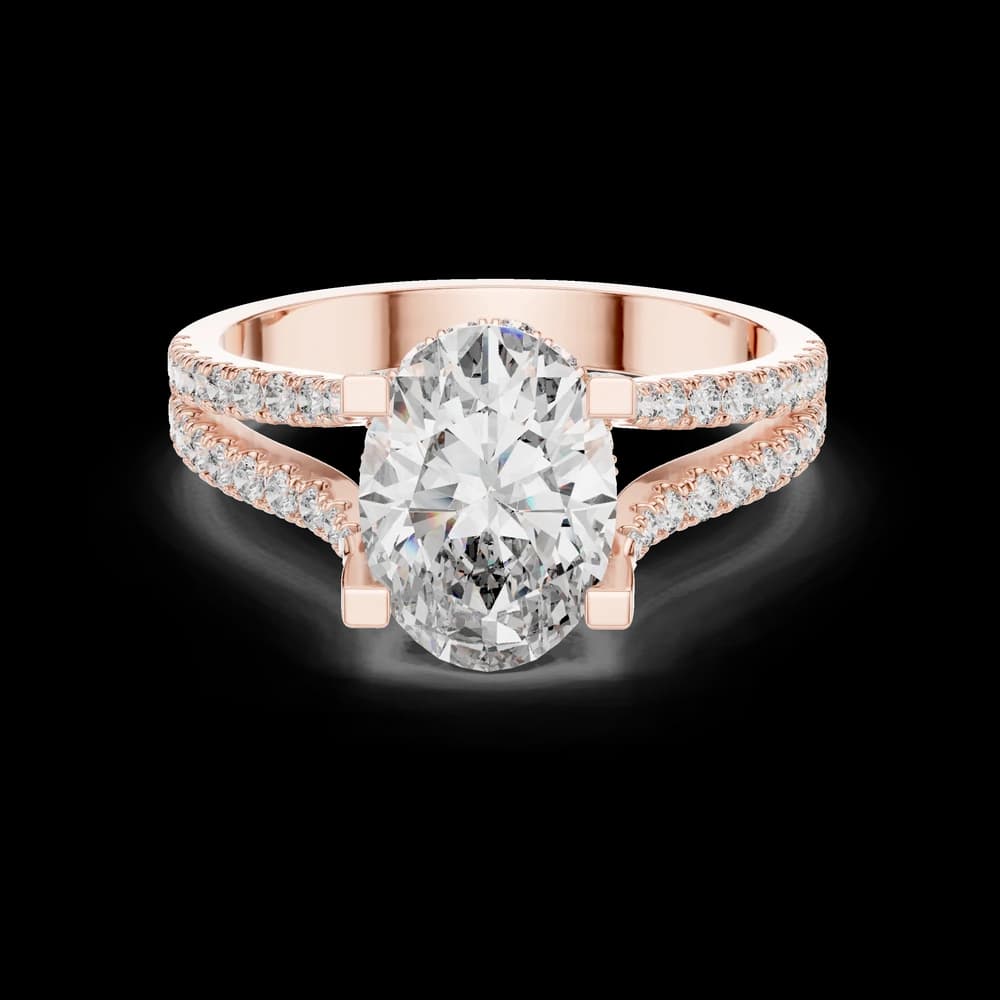 Arctic Mirror Lab Grown Diamond Oval Ring - Image 1 Arctic Mirror Lab Grown Diamond Oval Ring, view 1 of 6