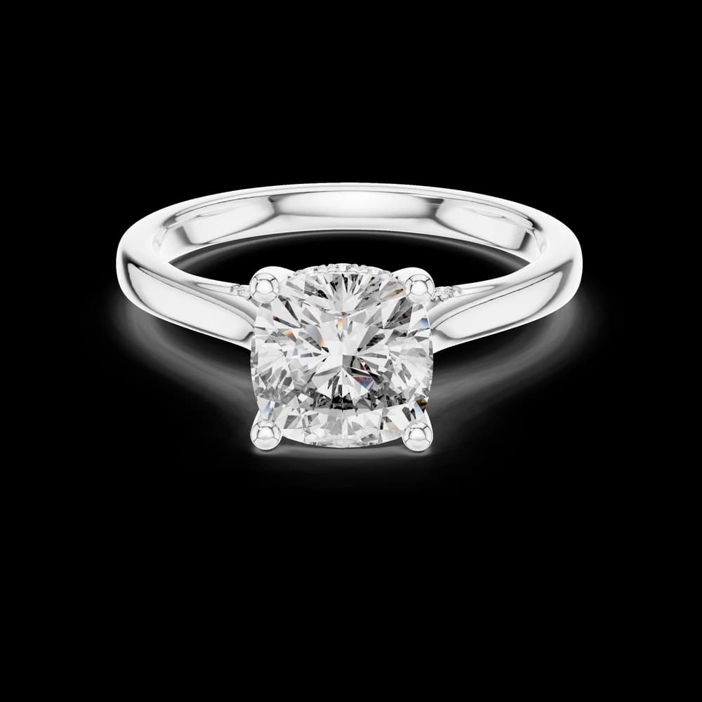 Arctic Mirror Lab Grown Diamond Cushion Ring - Image 2 Arctic Mirror Lab Grown Diamond Cushion Ring, view 2 of 6