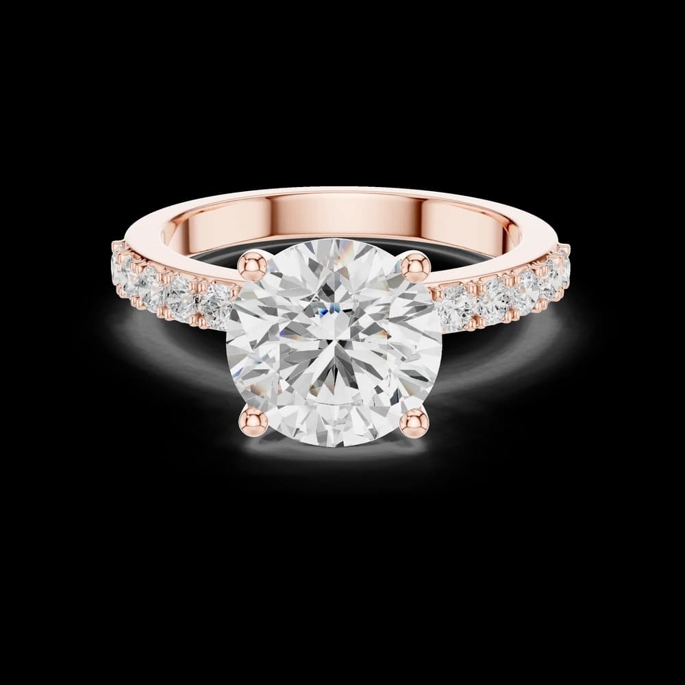 Round Pavé Accent Ring - Image 1 Round Pavé Accent Ring, view 1 of 6