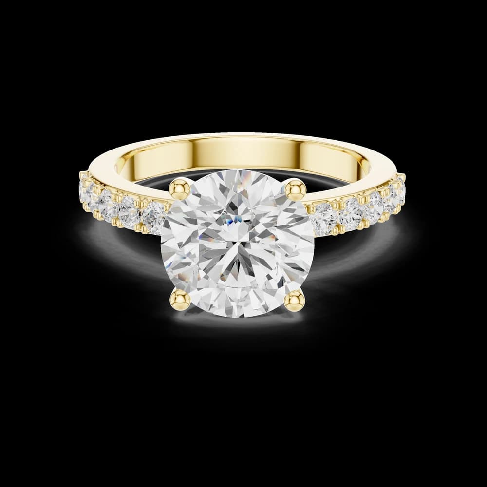 Round Pavé Accent Ring - Image 3 Round Pavé Accent Ring, view 3 of 6