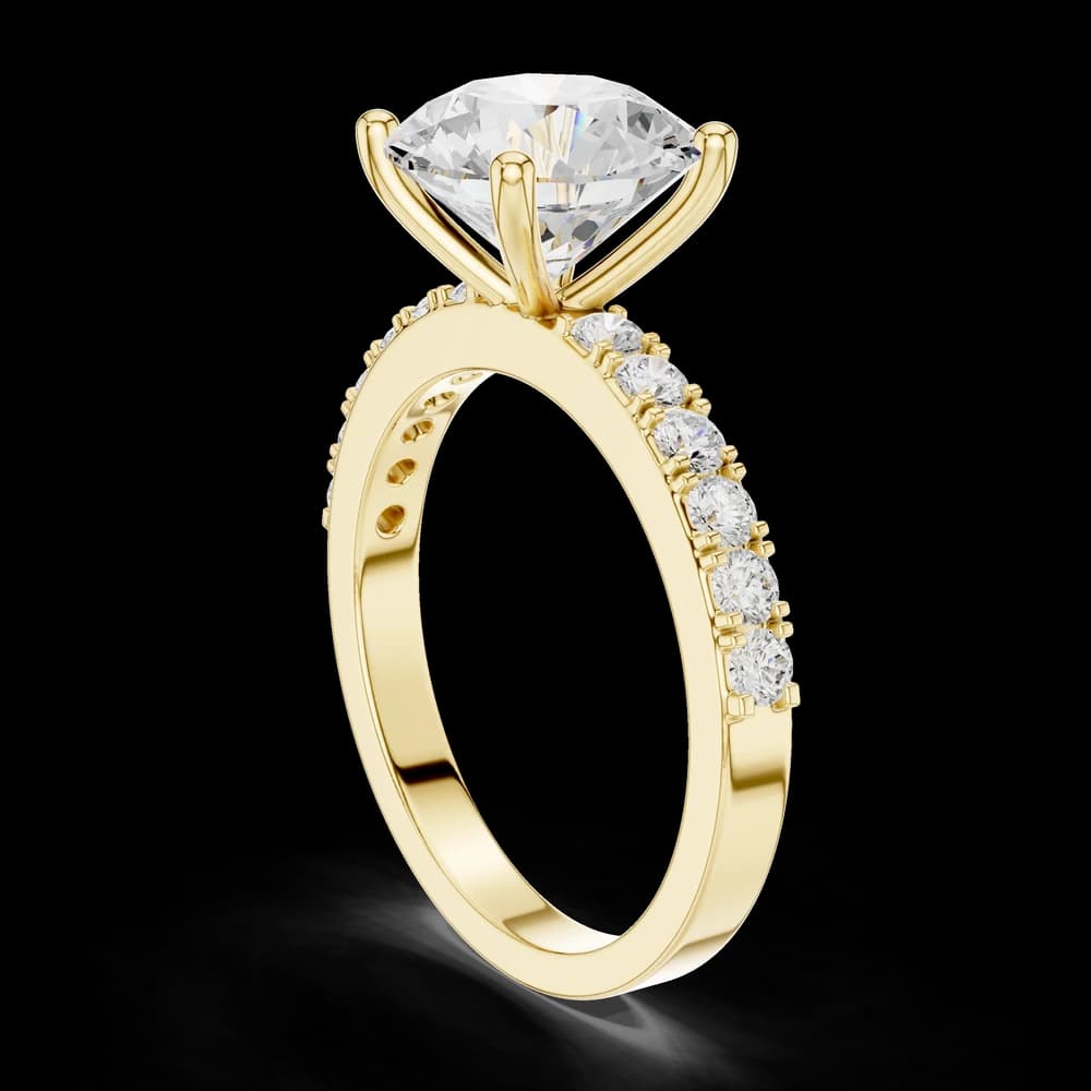 Round Pavé Accent Ring - Image 4 Round Pavé Accent Ring, view 4 of 6