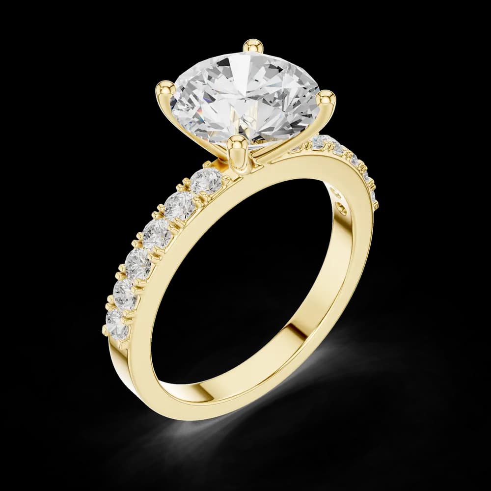 Round Pavé Accent Ring - Image 5 Round Pavé Accent Ring, view 5 of 6