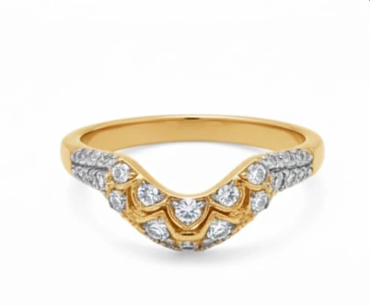 Art Deco Arch Lab Grown Diamond Ring - Image 2 Art Deco Arch Lab Grown Diamond Ring, view 2 of 4