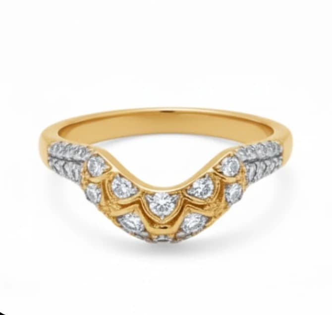 Art Deco Arch Lab Grown Diamond Ring - Image 4 Art Deco Arch Lab Grown Diamond Ring, view 4 of 4