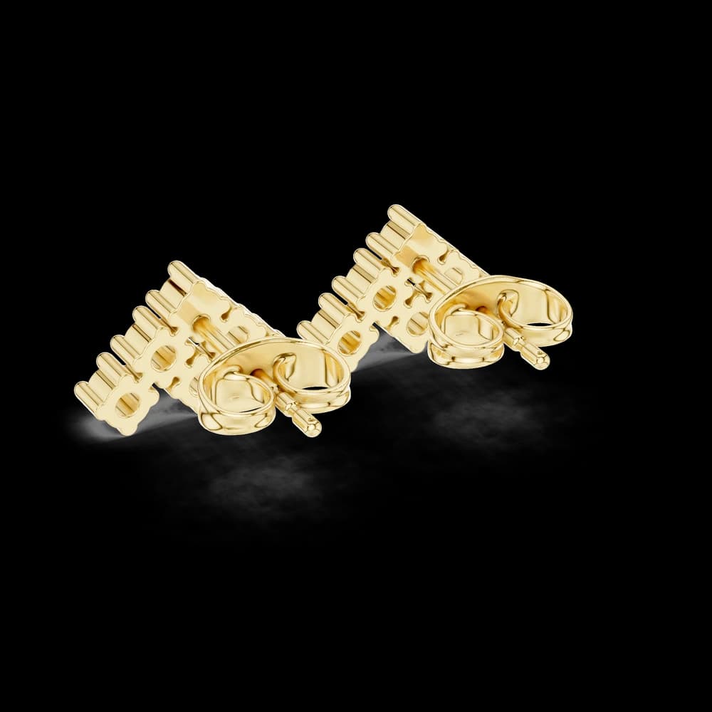 Art Deco lab grown diamond earring design - Image 6 Art Deco lab grown diamond earring design, view 6 of 6