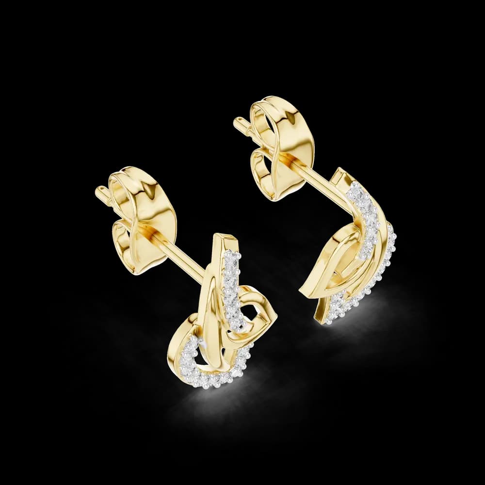 Astonishing Lab grown diamond Earrings piece - Image 5 Astonishing Lab grown diamond Earrings piece, view 5 of 6