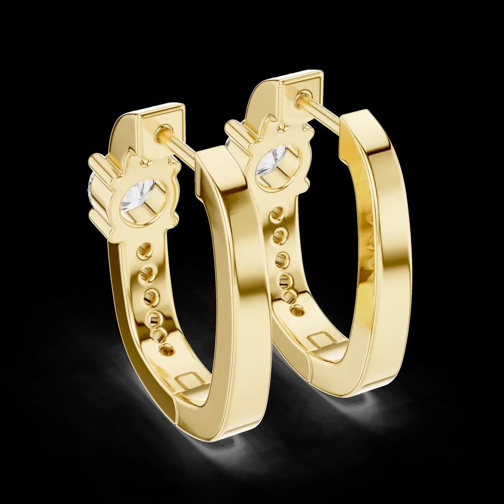 Astral Star Motif Lab Grown Diamond Earrings - Image 4 Astral Star Motif Lab Grown Diamond Earrings, view 4 of 4