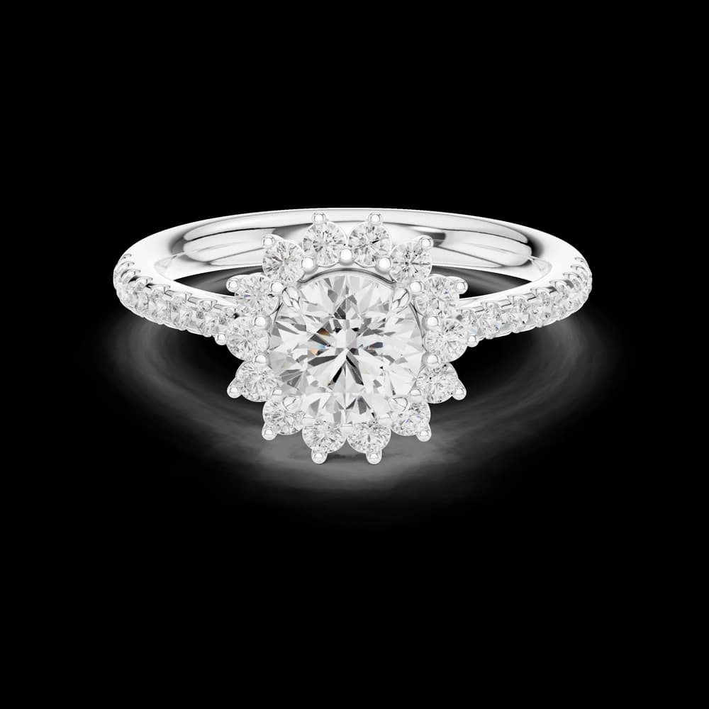 Athena Regal Shield Geometric Lab Grown Diamond Ring - Image 2 Athena Regal Shield Geometric Lab Grown Diamond Ring, view 2 of 6