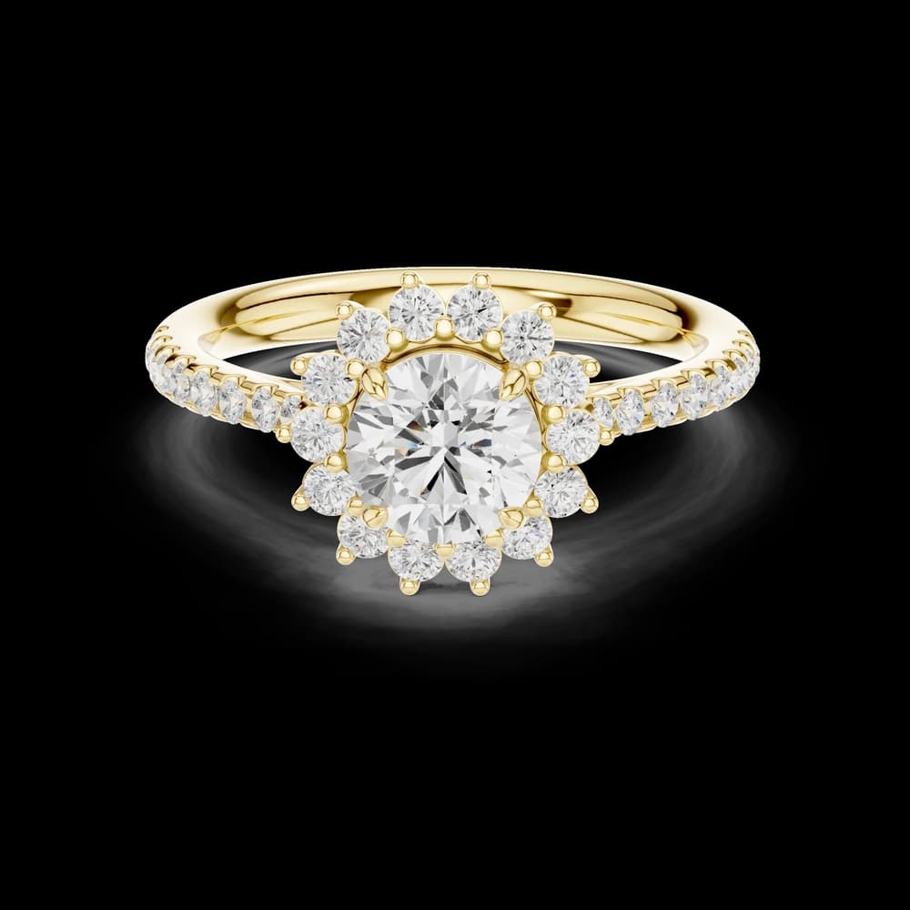 Athena Regal Shield Geometric Lab Grown Diamond Ring - Image 3 Athena Regal Shield Geometric Lab Grown Diamond Ring, view 3 of 6