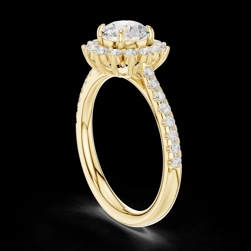 Athena Regal Shield Geometric Lab Grown Diamond Ring - Image 4 Athena Regal Shield Geometric Lab Grown Diamond Ring, view 4 of 6