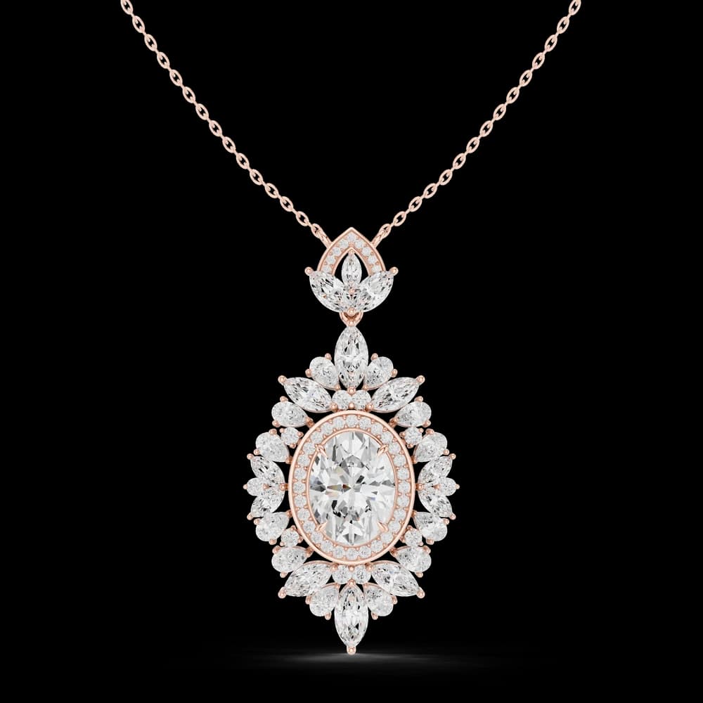 Aura Gleam Lab Grown Diamond Pendant Necklace - Image 1 Aura Gleam Lab Grown Diamond Pendant Necklace, view 1 of 6