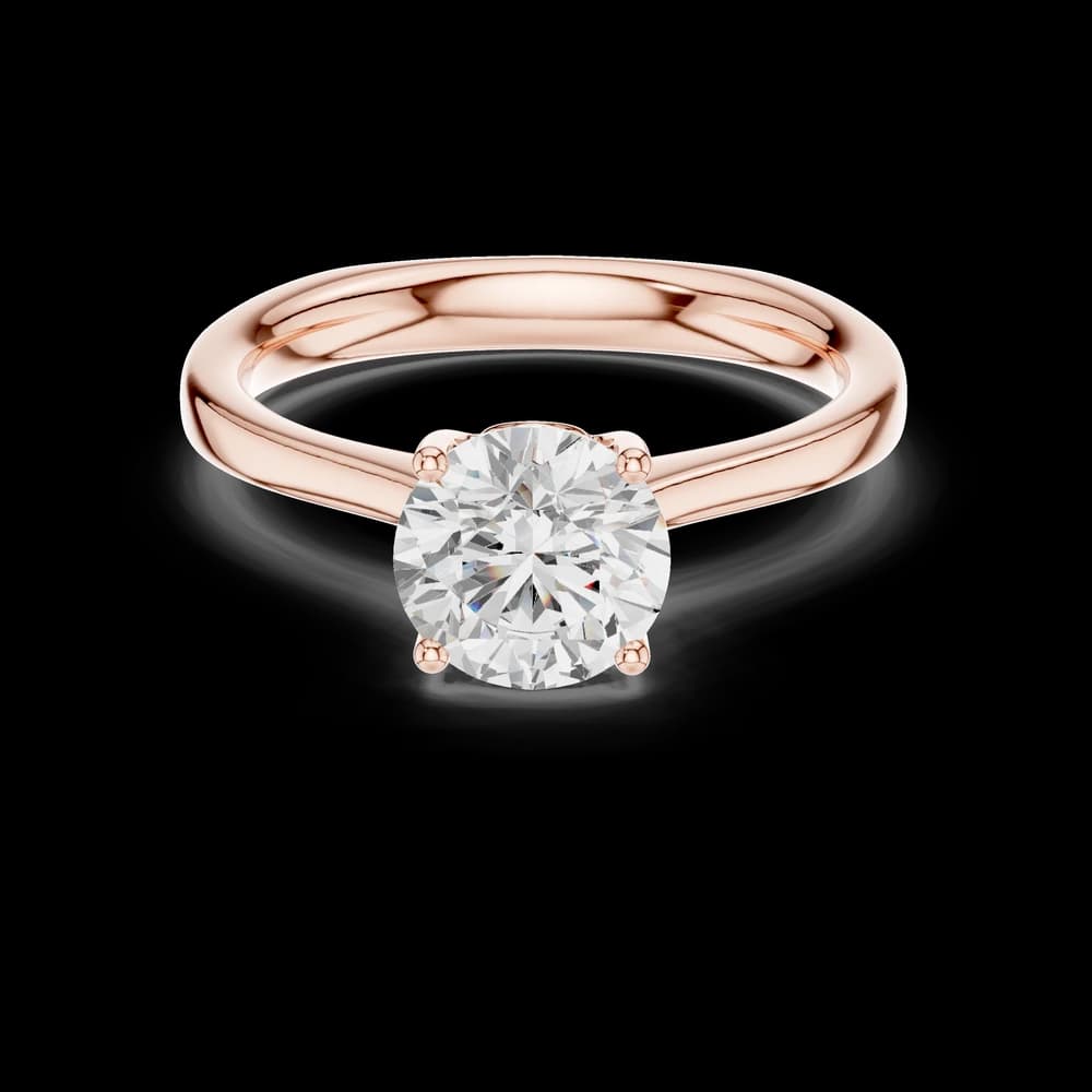 Autumn Aster Lab Grown Solitaire Diamond Ring - Image 1 Autumn Aster Lab Grown Solitaire Diamond Ring, view 1 of 6