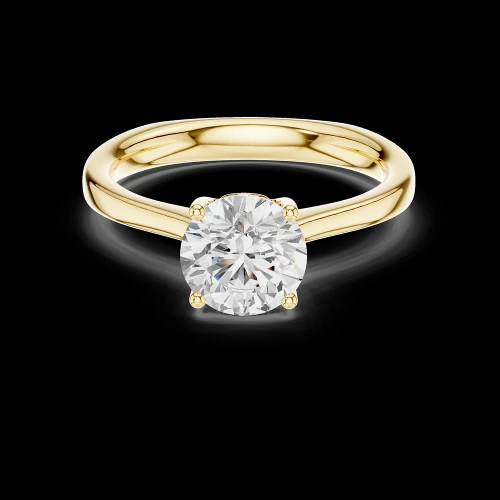 Autumn Aster Lab Grown Solitaire Diamond Ring - Image 3 Autumn Aster Lab Grown Solitaire Diamond Ring, view 3 of 6