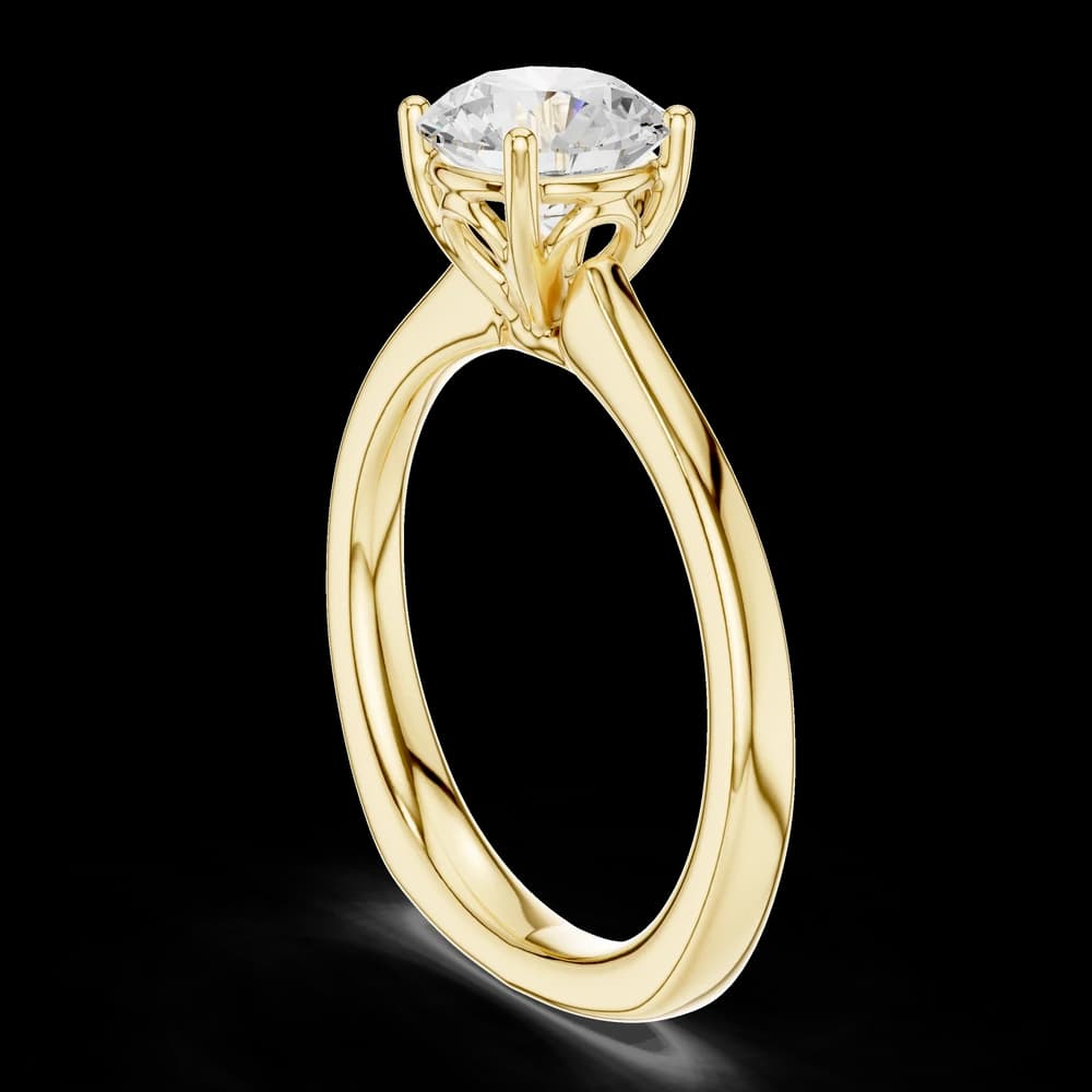 Autumn Aster Lab Grown Solitaire Diamond Ring - Image 4 Autumn Aster Lab Grown Solitaire Diamond Ring, view 4 of 6