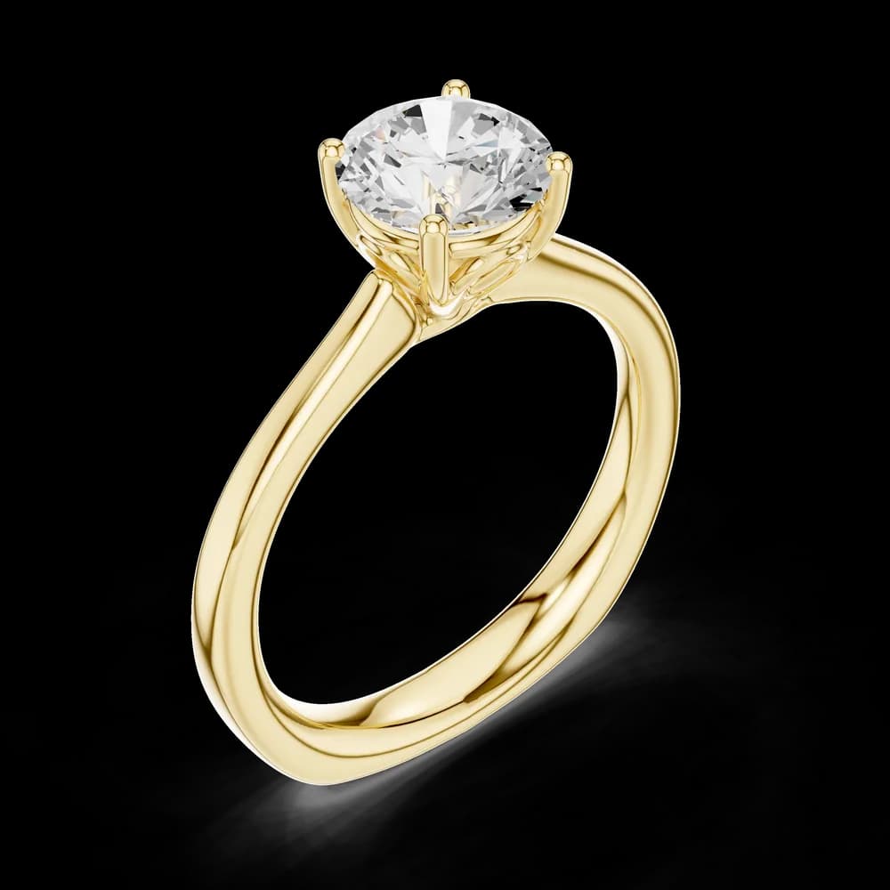 Autumn Aster Lab Grown Solitaire Diamond Ring - Image 5 Autumn Aster Lab Grown Solitaire Diamond Ring, view 5 of 6