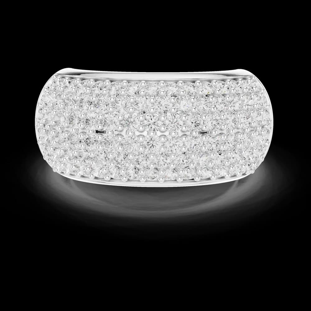 Autumn Leaf Lab Grown Diamond Bezel Round Ring - Image 5 Autumn Leaf Lab Grown Diamond Bezel Round Ring, view 5 of 9