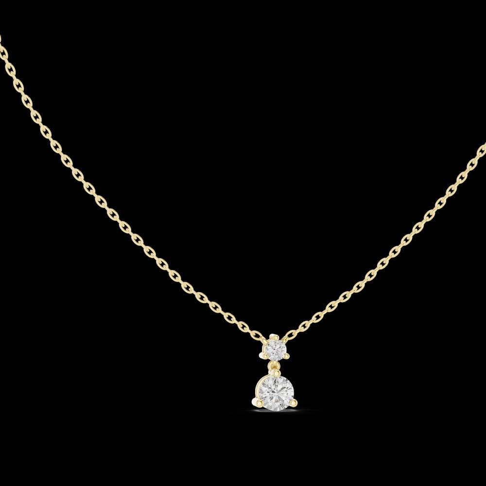 Autumn Leaf lab grown diamond pendant - Image 3 Autumn Leaf lab grown diamond pendant, view 3 of 6